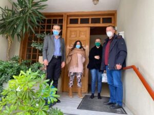 Δήμαρχος Θηβαίων, επίσκεψη σε γηροκομεία